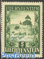 Liechtenstein 1952 Vaduz Burg 1v, Unused (hinged), Art - Castles & Fortifications - Neufs