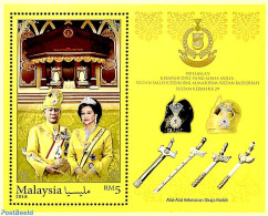 Malaysia 2018 Pertabalan Kebawah... S/s, Mint NH, History - Kings & Queens (Royalty) - Royalties, Royals