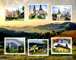 Romania 2019 Welcome To Romania 6v M/s, Imperforated, Mint NH, Various - Tourism - Art - Castles & Fortifications - Ungebraucht