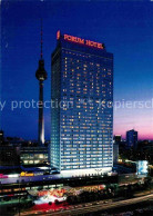 72852941 Berlin Forum Hotel Alexanderplatz Fernsehturm Nachtaufnahme Berlin - Sonstige & Ohne Zuordnung