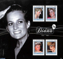 Gambia 2011 Princess Diana 4v M/s, Mint NH, History - Charles & Diana - Kings & Queens (Royalty) - Familles Royales