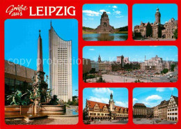 72852920 Leipzig Augustusplatz Voelkerschlachtdenkmal Troendlinring Rathaus Mark - Leipzig