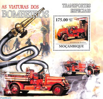 Mozambique 2011 Fire Engine S/s, Mint NH, Transport - Automobiles - Fire Fighters & Prevention - Automobili