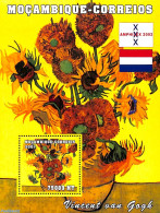 Mozambique 2001 Vincent Van Gogh, Amphilex S/s, Mint NH, History - Nature - Netherlands & Dutch - Flowers & Plants - A.. - Geography