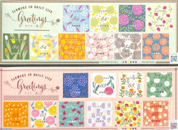 Japan 2022 Flowers In Daily Life 20v S-a (2 M/s), Mint NH, Nature - Flowers & Plants - Nuovi