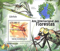 Mozambique 2011 Dragonflies S/s, Mint NH, Nature - Insects - Mosambik