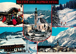 72852844 Reith Alpbachtal Ortsmotive Mit Kirche Wintersportplatz Alpen Skihuette - Andere & Zonder Classificatie