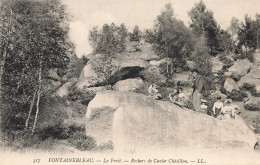 77-FONTAINEBLEAU LA FORET ROCHERS DE CUVIER CHATILLON-N°T5278-F/0239 - Fontainebleau