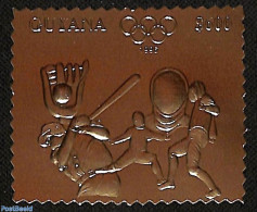 Guyana 1993 Olympic Games 1v, Gold, Mint NH, Sport - Baseball - Fencing - Olympic Games - Base-Ball