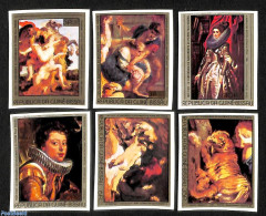 Guinea Bissau 1977 P.P, Rubens 6v, Imperforated, Mint NH, Art - Paintings - Rubens - Guinea-Bissau