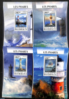 Djibouti 2016 Lighthouses 4 S/s, Mint NH, Various - Lighthouses & Safety At Sea - Phares