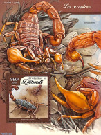 Djibouti 2016 Scorpions S/s, Mint NH, Nature - Animals (others & Mixed) - Gibuti (1977-...)