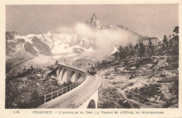 74-CHAMONIX AIGUILLE DU DRU LE VIADUC-N°T5278-H/0075 - Chamonix-Mont-Blanc