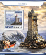 Djibouti 2017 Lighthouse S/s, Mint NH, Transport - Various - Ships And Boats - Lighthouses & Safety At Sea - Barcos