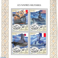 Djibouti 2017 Military Ships 4v M/s, Mint NH, Transport - Ships And Boats - Ships