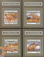 Djibouti 2017 Dinosaurs 4 S/s, Imperforated, Mint NH, Nature - Prehistoric Animals - Prehistorics