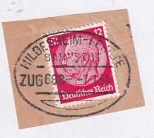 HILDESHEIM-LEHRTE BAHNPOST ZUG 688 7.1.38 Auf Briefstück - Other & Unclassified