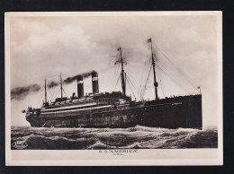 SS "America", Rs Sammler-Stempel - Steamers