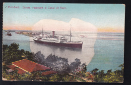 Port Said Bateau Traversant Le Canal De Suez - Non Classés