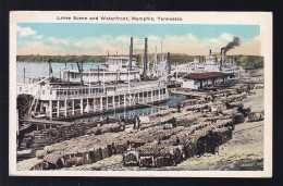 Memphis, Tennessee Levee Scene And Waterfront - Unclassified