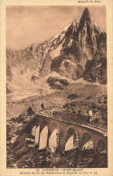 74-CHAMONIX MONT BLANC AIGUILLE DU DRU ET CHEMIN DE FER-N°T5279-C/0263 - Chamonix-Mont-Blanc