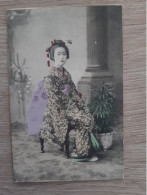 Japon FEMME EN COSTUME TRADITIONNEL  DEBUT 1900 - Kyoto