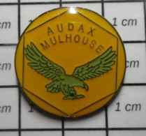 912c Pin's Pins / Beau Et Rare / ANIMAUX / AIGLE VERT AUDAX MULHOUSE - Animals