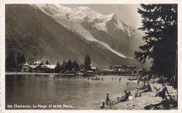 74-CHAMONIX LA PLAGE ET LE MONT BLANC-N°T5280-A/0269 - Chamonix-Mont-Blanc