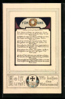 AK Helft Uns!, Wir Helfen Den Veteranen!, Eisernes Kreuz  - War 1914-18