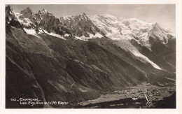 74-CHAMONIX LES AIGUILLES ET LE MONT BLANC-N°T5280-C/0003 - Chamonix-Mont-Blanc