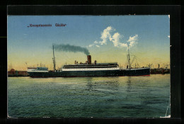 AK Passagierschiff Kronprinzessin Cäcilie Auf See  - Dampfer