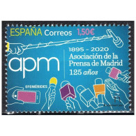 C0020# España 2021 [SLL] 125 Aniv. Asociación De La Prensa De Madrid (MNH) - Nuevos