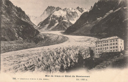 74-LE MONT BLANC MER DE GLACE ET HOTEL DU MONTANVERT-N°T5280-E/0073 - Sonstige & Ohne Zuordnung