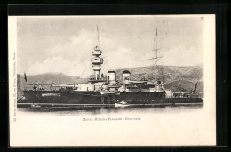 CPA Marine Militaire Francaise Bouvines, Französisches Kriegsschiff  - Guerre