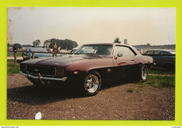 Photo KODAK Originale Voiture Car Belle Américaine CHEVROLET CAMARO SS De 1969 - Cars