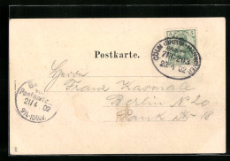 AK Bahnpoststempel Cöln-Hannover, Zug 203  - Autres & Non Classés