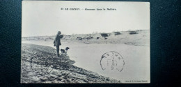 80 , Le Crotoy , Chasseur Dans La Mollière En 1912 - Le Crotoy