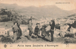 63-AUVERGNE FOLKLORE LA BOURREE-N°T5282-B/0091 - Other & Unclassified