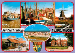 72851022 Neuharlingersiel Hafen Serimer Muehle Schloss  Neuharlingersiel - Autres & Non Classés