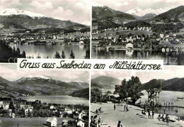 72850903 Seeboden Millstaettersee Gesamtansicht Mit Alpenpanorama Badestrand See - Other & Unclassified