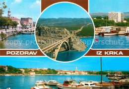 72850850 Krk Uferstrasse Hafen Bruecke Croatia - Croazia