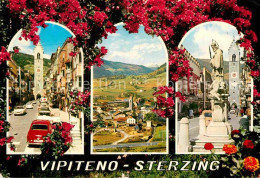 72850753 Vipiteno Strassenszene Altstadt Zwoelferturm Statue Blumen Vipiteno - Otros & Sin Clasificación