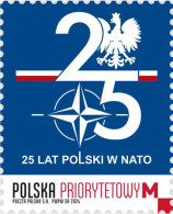 Poland Polen Pologne 2024 25 Years In NATO Stamp MNH - NATO