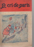 Revue   LE CRI DE PARIS  N° 1332  Octobre 1922  (plat Inf : Papier à Cigarettes ZIGZAG)  (CAT4090 / 1332) - Humour