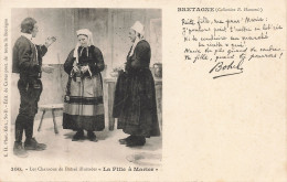 29-BRETAGNE FOLKLORE FILLE A MARIER-N°T5284-C/0027 - Andere & Zonder Classificatie