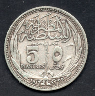 3106. EGYPT 1917 5 PIASTER VERY NICE SILVER COIN - Egypte