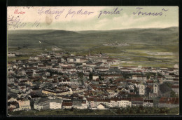 AK Brüx, Ortsansicht Mit Fernblick Aus Der Vogelschau  - Czech Republic