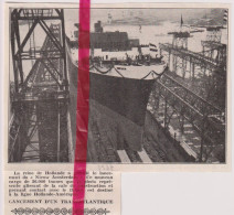 Hollande - Nouveau  Cargo Nieuw Amsterdam - Orig. Knipsel Coupure Tijdschrift Magazine - 1937 - Non Classés