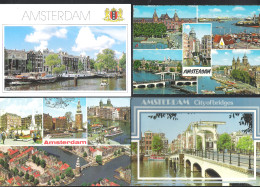 AMSTERDAM   - 4 POSTKAARTEN  (NL 10523) - Amsterdam