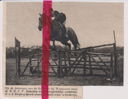 Wassenaar - Jumping Terrein Houtboer - Orig. Knipsel Coupure Tijdschrift Magazine - 1937 - Ohne Zuordnung